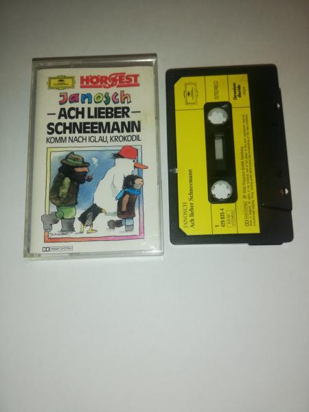 Ach Lieber Schneemann Komm nach Iglau, Krokodil  Schwarz mit Gelben Aufkleber Janosch Hörfest 429835-4 Deutsche Grammophon